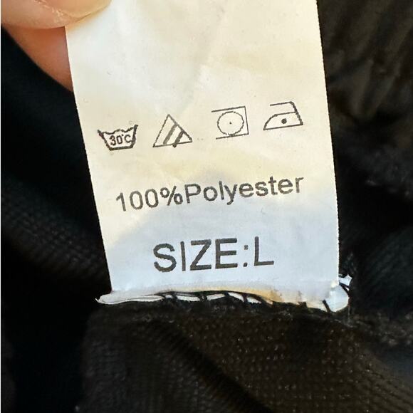 Black Performance Wear Pull On Logo Joggers Size L - Picture 4 of 8